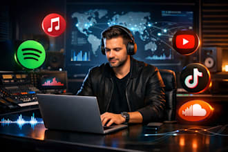 music manager, fix and distribute your music using distrokid, tunecore, cdbaby