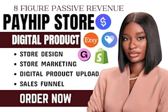 setup payhip, payhip website, payhip store stan store marketing shopify
