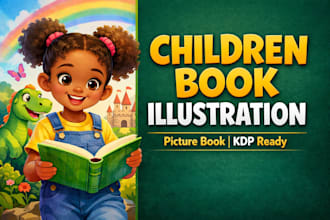 illustrate children story book illustration, children book, story illustration