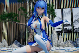 rig, optimize and covert 3d model for vrchat, mmd, vroid, warudo,vtuber,koikatsu