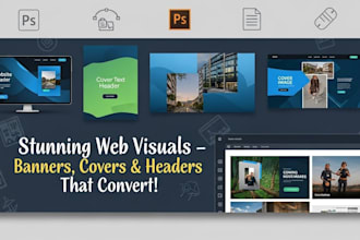 design a website banner, cover, header or slider