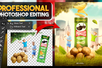 do creative product photo editing and manipulation