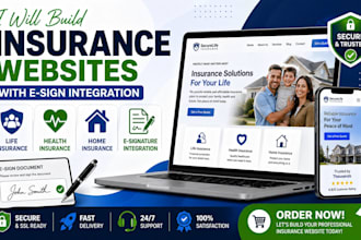 design professional life insurance website health insurance website home website
