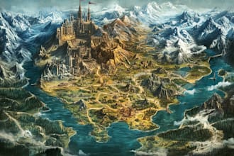 draw a custom map for fantasy