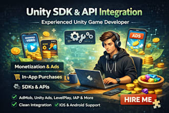 intergrate any sdk or API in your unity game