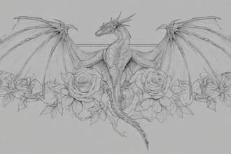 design a stunning minimalist lineart tattoo for you