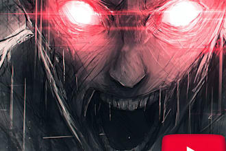 create eye catching horror game thumbnails for youtube