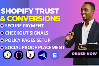 setup shopify trust and conversion essential seowill conversionbear elevar stack