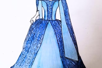 create bridal gown concept