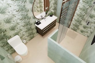 design your washroom in sketchup