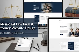 design professional law firm website attorney lawyers and legal office website