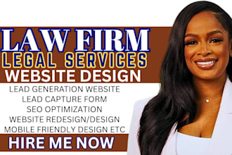 design wordpress lawyer website, attorney, law firm website, legal website