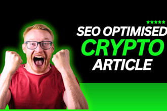 write SEO articles on crypto, blockchain and decentralized finance