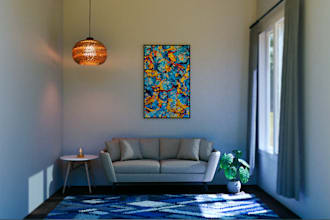 create high quality photorealistic interior renderings and post processin