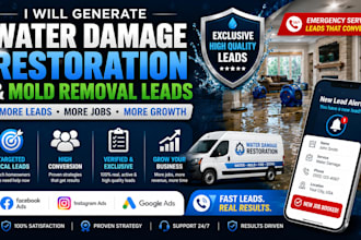 do lead generation for water damage restoration and mold removal