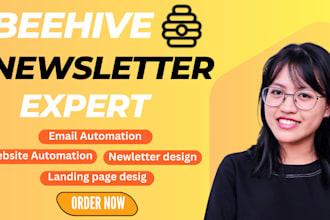 beehive setup ai newsletter beehive landing page website email automation