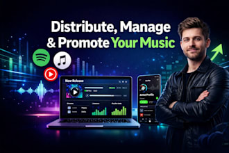 distribution music, music manager, fix issues and promote your music