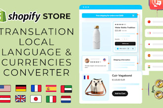 do shopify store translation english german dutch french multicurrency in 48hrs
