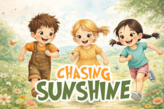 create childrens book illustration and coloring book designs for amazon KDP