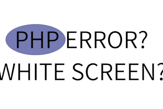 troubleshoot PHP errors and white screen issues