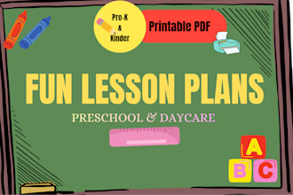 create expert preschool lesson plans and daycare activities