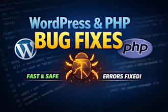 fix wordpress and PHP bugs and issues fast