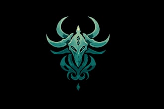 design awesome rpg fantasy or sci fi logo for you