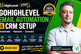 setup go high level email automation ghl workflow crm integration expert