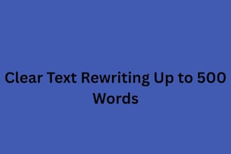 rewrite up to 500 words of your website or your bio