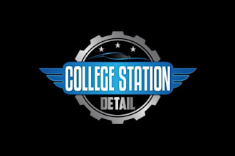 make monogram classic logo for a mobile detailing company