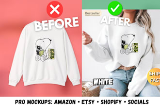 create pod product mockups for etsy, amazon and shopify