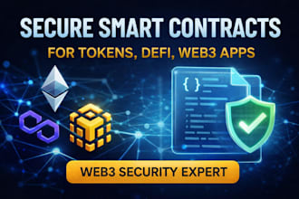 develop secure smart contracts for tokens, defi, web3 apps