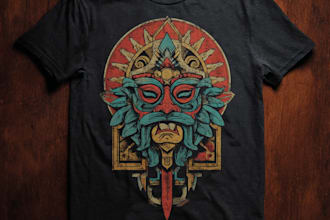 design awesome retro vintage t shirt design