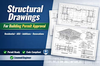 create structural drawings for building permit approval