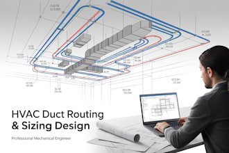design hvac duct routing and duct sizing calculations