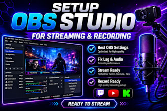 setup obs studio for streaming and recording