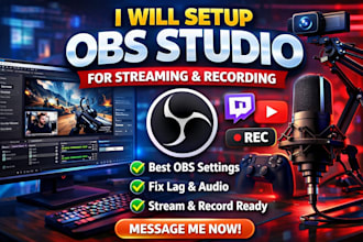 setup obs studio for streaming and recording