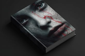 horror book cover design dark thrilling story book cover