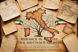 do italian ancestry and genealogy research, family tree tracing, family record