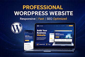 create a responsive wordpress website for business or startup