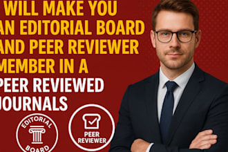 make you editorial board and peer reviewer member in journals for eb1a, eb2 niw