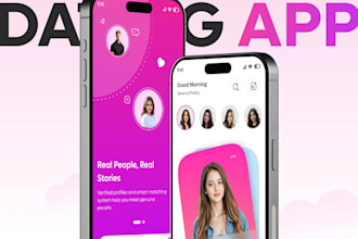 build dating app, social chat app,dating website and app development