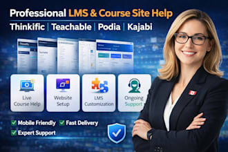 set educational website thinkific podia teachable kajabi website mighty network