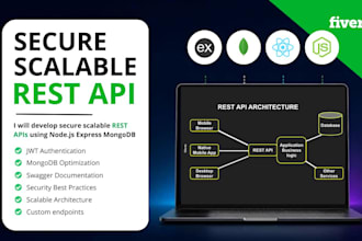 develop secure scalable rest API with nodejs express mongodb