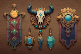 create a fantasy rpg logo dnd image for you