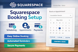 setup squarespace scheduling and booking for your business