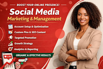 do pinterest marketing, management, promotion, SEO, pin design, and growth