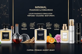 formulate luxury fragrance blends for perfumes, body sprays and colognes