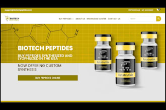 build woocommerce peptide website fda compliant peptide website research peptide