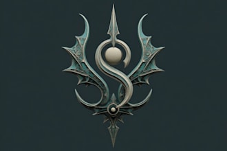 design unique fantasy character logo